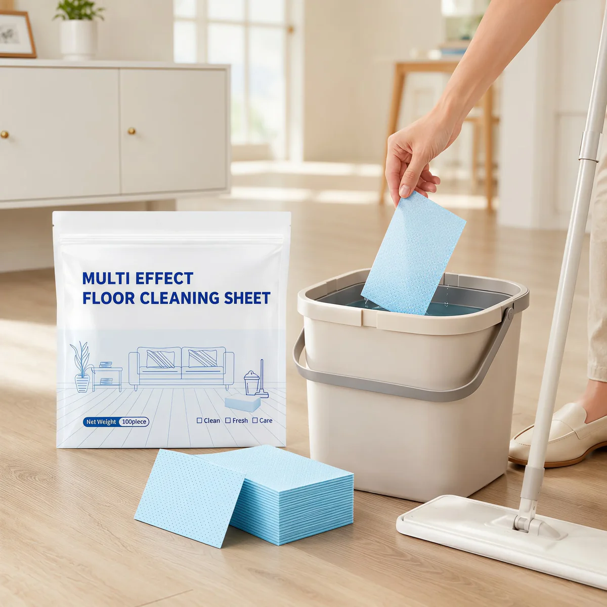 100-Piece Multi-Surface Floor Cleaning Tablets for Hardwood & Tile