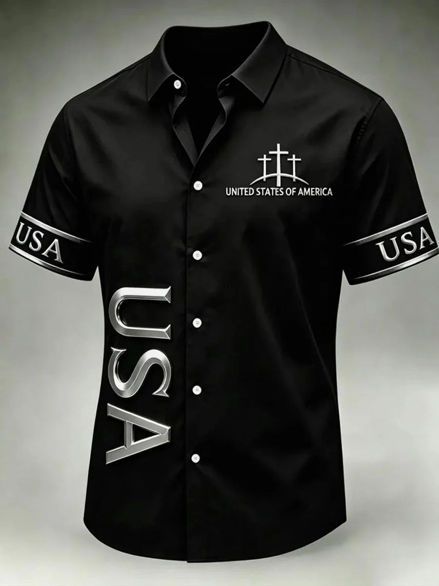 Men's Faith Print Casual Shirt