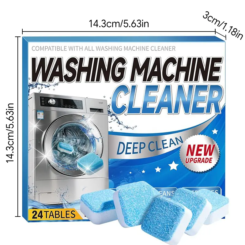 24-Pack Washing Machine Cleaner Tablets