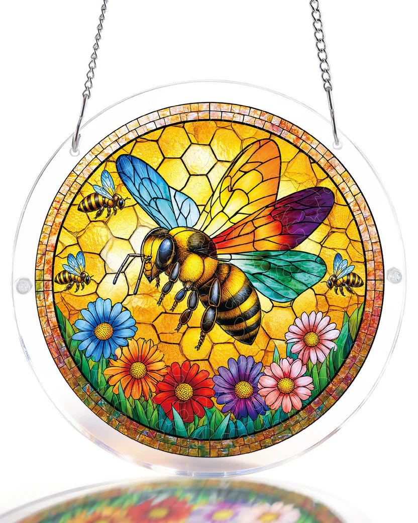 Sunshine Bee Light Suncatcher-Acrylic Window Art